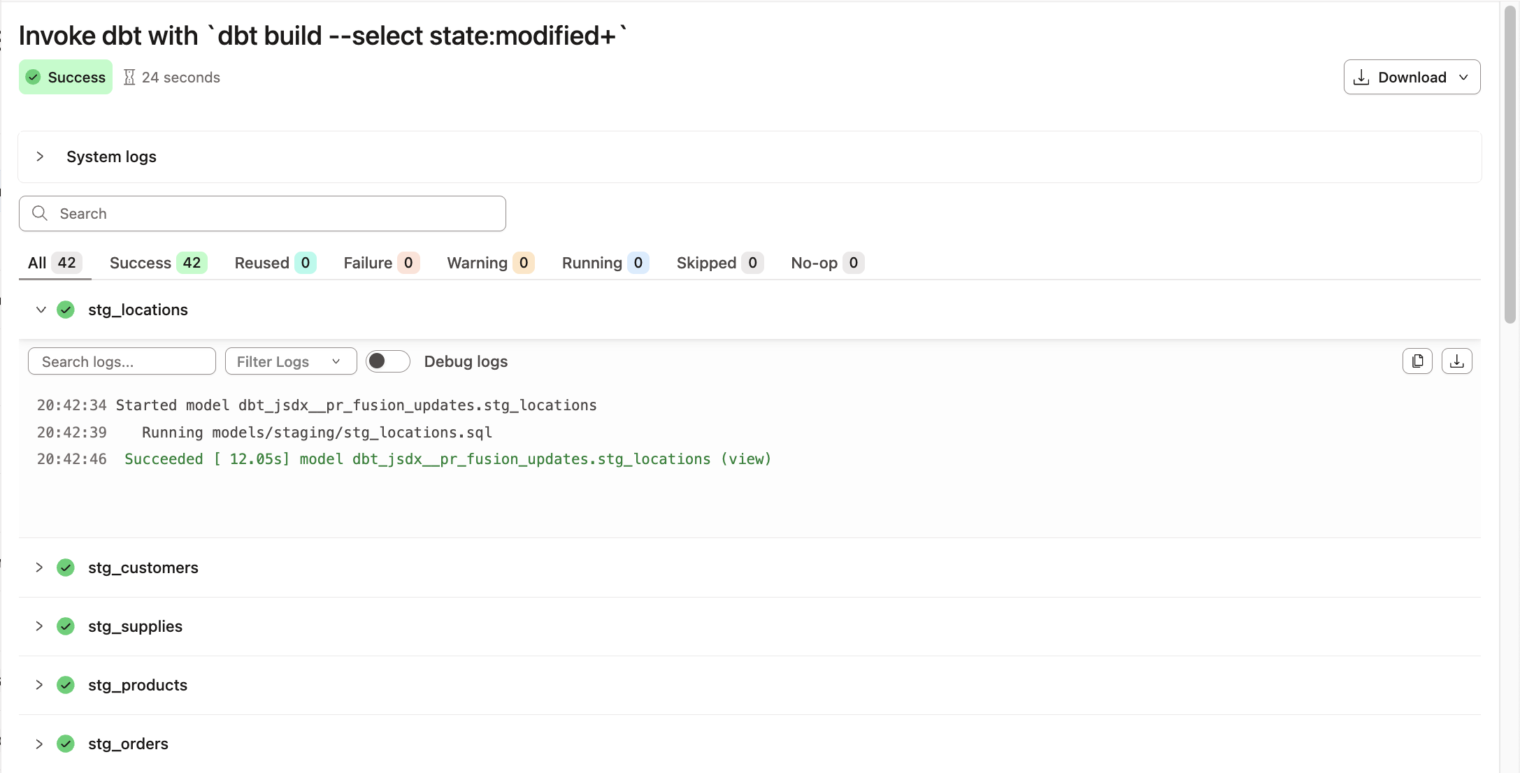 Structured logs in Fusion Structured logs in Fusion